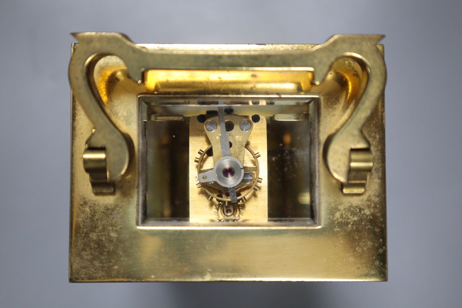 A Mappin & Webb carriage timepiece, in original case